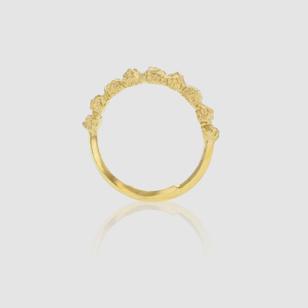 Grit ring gold from Hasla Jewelry. Norwegian design.