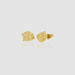 Grit Erosion earstuds gold from Hasla Jewelry.