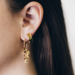 Gold Rocks and Metzinger earrings
