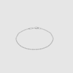 Bead bracelet silver in 17 cm from the Faces collection. Hasla Jewelry, Norwegian design.