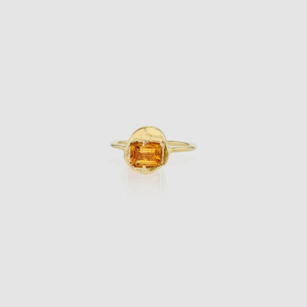 Substance ring orange from Fusion. Hasla Norwegian jewelry design.