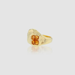 Permanent Attachment ring orange from Hasla Jewelry. Norwegian design.