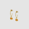Hasla Joined earrings orange from Fusion. Norwegian jewelry design.