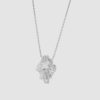 Rocks Hematite silver necklace from Hasla Jewelry. Norwegian jewelry design.