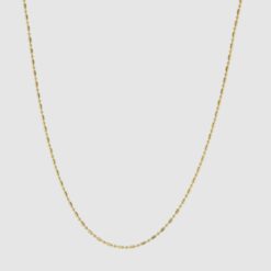 Bead chain gold in 42 cm from the Faces collection. Hasla Jewelry, Norwegian design.