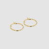 Gold hoops from Hasla and the Rocks collection