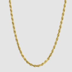 Rope chain gold from the Rocks collection. Hasla, Norwegian jewelry design