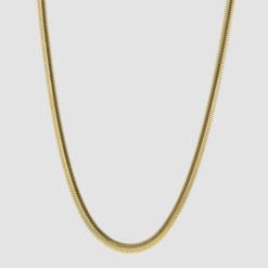 Snake chain gold from the Rocks collection. Hasla Norwegian jewelry design.