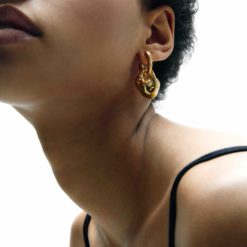 Gold earrings maxi