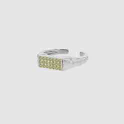 Bedazzeled ring citrus made in recycled silver from Hasla Jewelry Ring fra Hasla norsk design