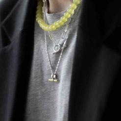 Yellow necklace from Hasla Jewelry Gult halssmykke fra norske Hasla Jewelry Gule perler